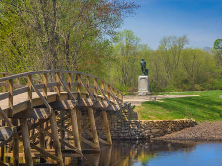 Old North Bridge Concord Mass. USAの写真素材