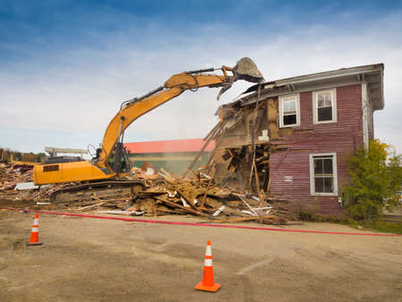 House demolitionの写真素材