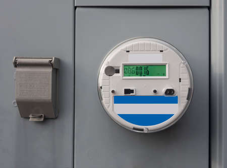 Smart electricity meterの写真素材