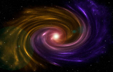 Universe filled with stars, nebula and galaxyの写真素材