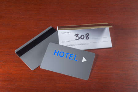 Hotel keycards or cardkeys for electronic door lockの写真素材