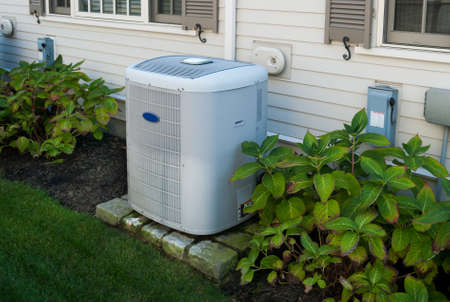 Heating and air conditioning inverter used to climatize  a homeの写真素材