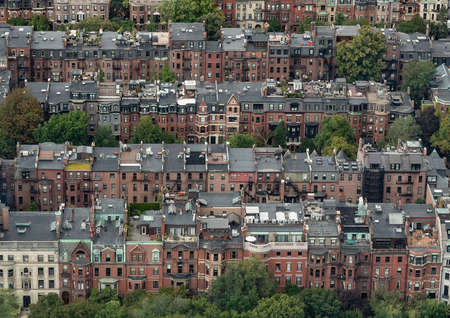 Aerial View of Boston's Back Bayのeditorial素材