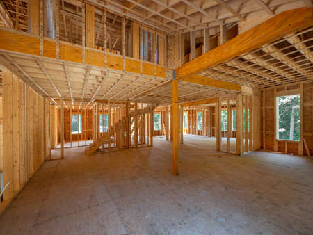 New house interior constructionの写真素材