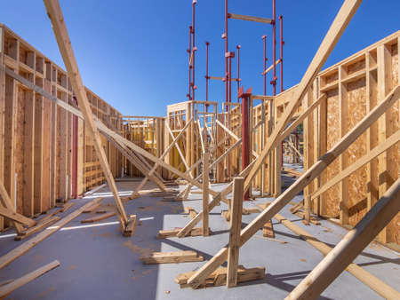 New Home Construction Site Framingの写真素材