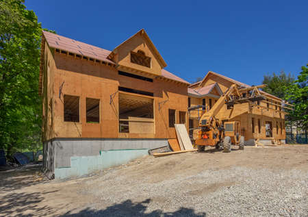 New Home Construction Site Framingの写真素材