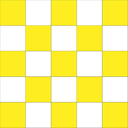Chequered geometric pattern. Yellow and white Gingham wallpaper.のイラスト素材