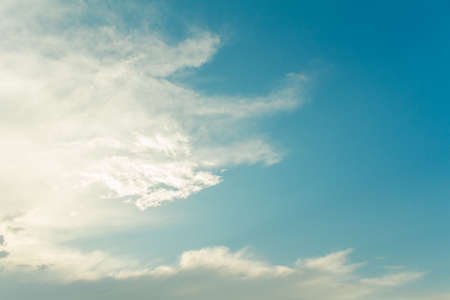 blue sky with cloudの写真素材