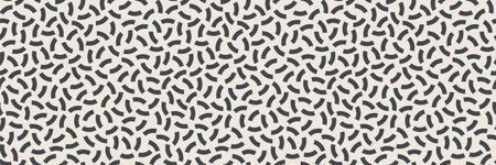Geometric seamless pattern. Bauhaus style banner with simple shapes. Black and white colors. Monochrome retro 70s web background bannerのイラスト素材