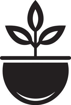 Sustainable Splendor Iconic Plant Vector Eco Enchantment Plant Logo Designのイラスト素材
