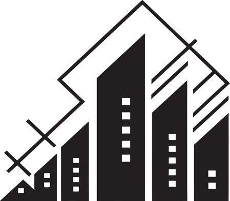 Residential Radiance Iconic Property Emblem Architectural Affinity Estate Logo Designのイラスト素材