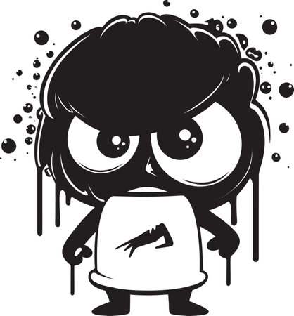 Black Fury Unveiled Spray Paint Vector Icon Spray Paint Rage Angry Logo Brillianceのイラスト素材