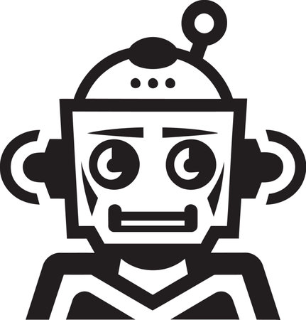 Nanobot Navigator A Robotic Mini Mascot Pixel Paladin A Futuristic Vector Sentinelのイラスト素材