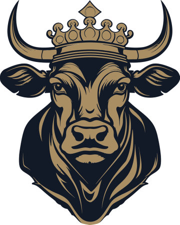 Dairy Cow Logo Icon Black Vector for Creative Dairy Cow Black Vector Logo for Creativeのイラスト素材