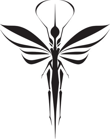 Majestic Garden Predator Black Vector Emblem Luxury Villa Realty Modern Logo Vectorのイラスト素材