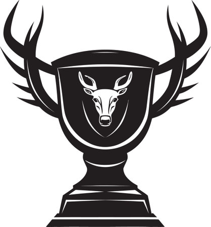 Triumphant Cup Majesty Emblematic Achievement Emblem Regal Excellence in Sports Modern Trophy Iconのイラスト素材