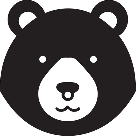 KodiakGraffix Artistic Vector Symbol of a Bear PolarPulse Elegance in Bear Vector Iconのイラスト素材