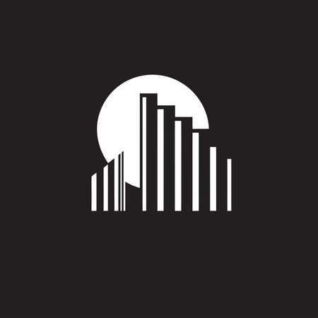 ArchitectAura Precision Building Vector Logo ConstructMark Sleek Vector Building Symbolのイラスト素材