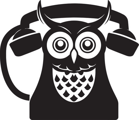 RetroRingMark Dynamic Telephone Vector Icon CallConnectGraffix Precision Dialer Telephone Logoのイラスト素材