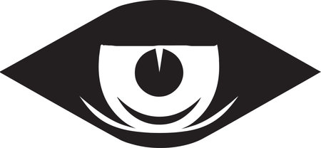 VisionMark Sleek Eye Vector Icon OpticViewGraffix Elegant Vector Vision Emblemのイラスト素材