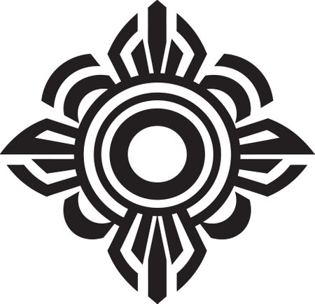 Deco Angular Aesthetics Logo Vector Emblem Geometric Art Deco Harmony Vector Iconic Designのイラスト素材