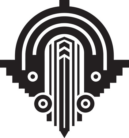 Deco Essence Geometric Art Icon Design Angular Deco Precision Logo Vector Designのイラスト素材