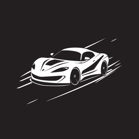 Streamlined Speedster Vision Logo Vector Icon Sporty Elegance Revved Up Sports Car Logo Designのイラスト素材