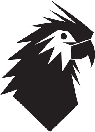 Parrots Colorful Flight Vector Logo Icon Avian Charm Unfurled Logo Design Iconのイラスト素材