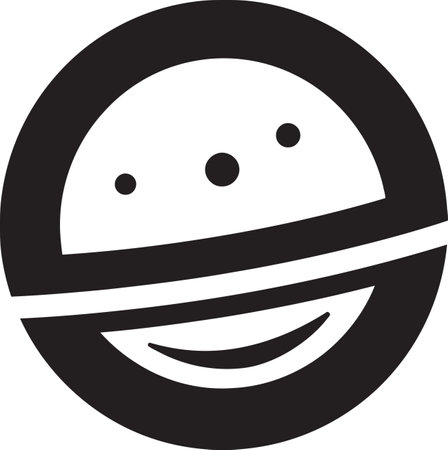 Interstellar Odyssey Logo Vector Icon Astronomical Wonder Planet Icon Designのイラスト素材