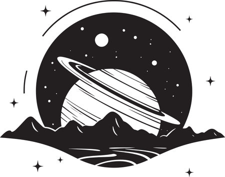 Celestial Illumination Iconic Emblem Icon Stellar Essence Unveiled Logo Vector Designのイラスト素材