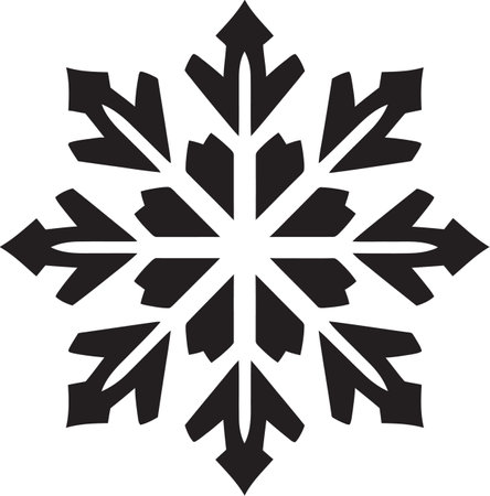 Glacial Beauty Illuminated Vector Logo Design Snowflakes Grace Unveiled Iconic Emblem Designのイラスト素材