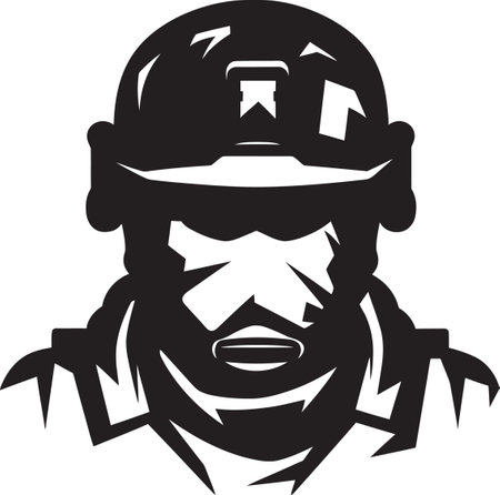 Courageous Sentinel Unveiled Vector Logo Design Defenders Resolve Illuminated Iconic Emblem Designのイラスト素材