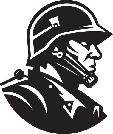 Sentinels Vigor Illuminated Iconic Emblem Icon Soldiers Valor Unveiled Vector Logo Designのイラスト素材