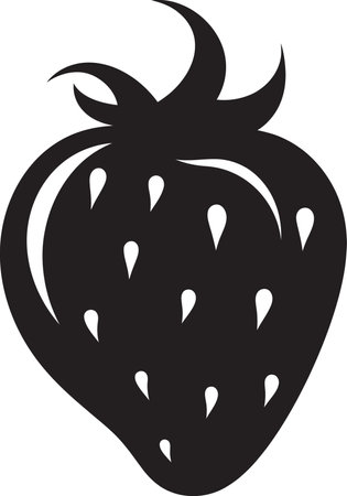 Scarlet Showcase Strawberry Logo Ripe Rapture Strawberry Emblemのイラスト素材