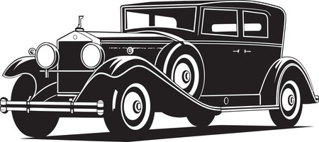 Iconic Drive Retro Car Symbolism Time Honored Trek Vintage Car Logo Designのイラスト素材
