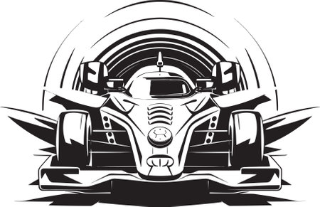 Nostalgic Nitrous Classic F1 Insignia Heritage Hauler Formula One Badgeのイラスト素材