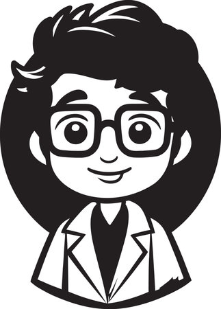 Expertise in Silhouette Black Vector Doctor Physician s Pride Doctor Logo Markのイラスト素材