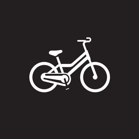 Effortless Pedaling Black Electric Bike Sustainable Travel Electric Bike Symbolのイラスト素材