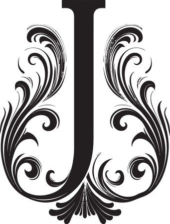 Elegant Whirlpool Wedding Vector Emblem Enchanted Matrimony Black Swirl Symbolのイラスト素材