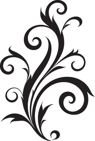 Timeless Elegance Swirl Vector Design Stylish Marriage Knot Black Emblemのイラスト素材