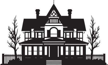 Home Structure Symbol Architecture Design Vector Emblem Futuristic Residence Icon House Idea Design in Vectorのイラスト素材