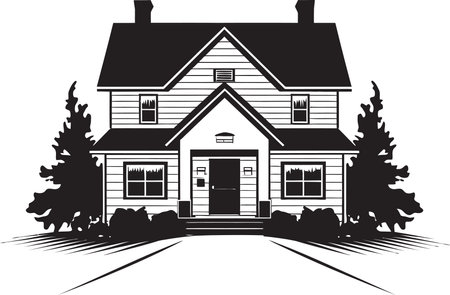 Sleek Living Mark Minimal House Vector Icon Minimalist Living Icon House Design Vector Emblemのイラスト素材