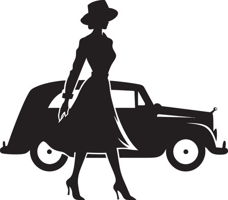 Metro Glide Black Vector Design Trendy Scooter Journey Scooter Vector Iconのイラスト素材