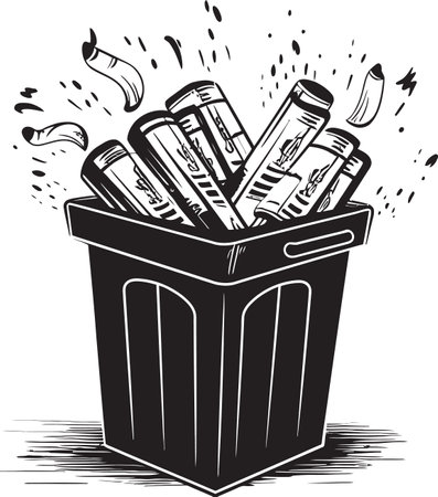 Disposed Vice No Smoking Trash Bin Logo Smoke Free Zone Black Vector Iconのイラスト素材