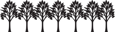 Foliage Elegance Tree Vector Illustration Arbor Emblem Tree Icon Symbolのイラスト素材