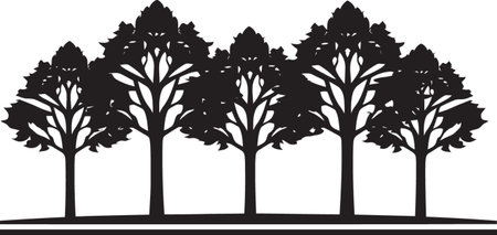 Eternal Growth Tree Vector Icon Forest Harmony Tree Icon Symbolのイラスト素材