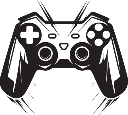 Playful Console Joystick Iconic Symbol Tech Gaming Hub Gamepad Joystick Mark