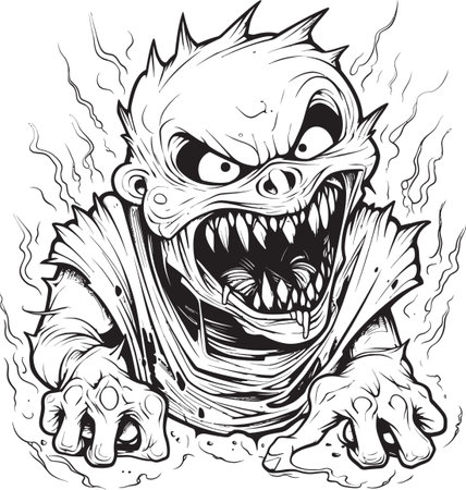 Shadowed Malice Evil Lineart Entity Symbol Sinister Specter Thick Lineart Monstrosity Designのイラスト素材