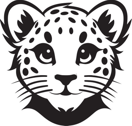 Rapid Elegance Cheetah Vector Illustration Velocity Vision Cheetah Iconic Symbolのイラスト素材
