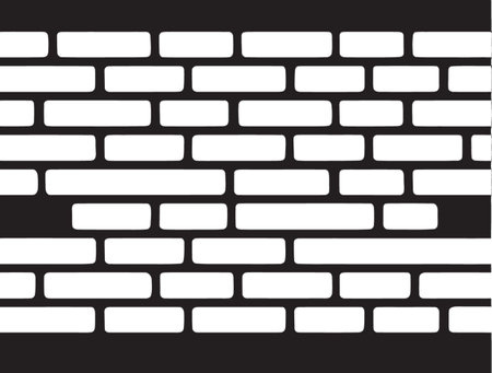 Vintage Vibes Brick Wall Icon Design Solid Style Iconic Brickwork Emblemのイラスト素材